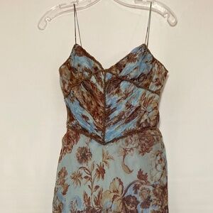 David Meister formal silk gown